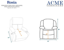 Load image into Gallery viewer, ACME Rosia Recliner (Motion) in Beige Velvet 59551
