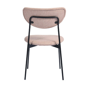 Modern Metal Dining Chair  Set Of 2 - Pink
