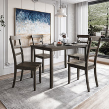Load image into Gallery viewer, TREXM  5-piece Kitchen Dining Table Set Wood Table and Chairs Set for Dining Room (Gray)

