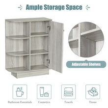 Load image into Gallery viewer, Open Style Shelf Cabinet with Adjustable Plates Ample Storage Space Easy to Assemble, Oak
