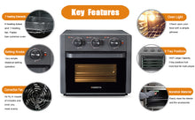 Load image into Gallery viewer, Air Fryer Toaster Oven Combo, WEESTA Convection Oven Countertop, Large Air Fryer with Accessories &amp; E-Recipes, UL Certified (old W1002KCV18WLGRAY) （Prohibited listing on Amazon）
