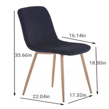Load image into Gallery viewer, Dining Chair 4PCS（BLACK），Modern style，New technology，Suitable for restaurants, cafes, taverns, offices, living rooms, reception rooms.Simple structure, easy installation.
