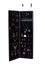 Load image into Gallery viewer, Wall mount Over the Door Wooden Jewelry Armoire Cherry
