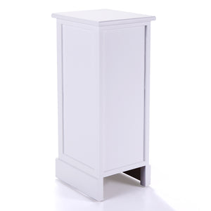 Modern Wood Nightstand Cabinet, Bed Side Table with 3 Drawers, Files Organizer Furniture for Living Room Bedroom Office, White with Heart-Shaped Cut-outs