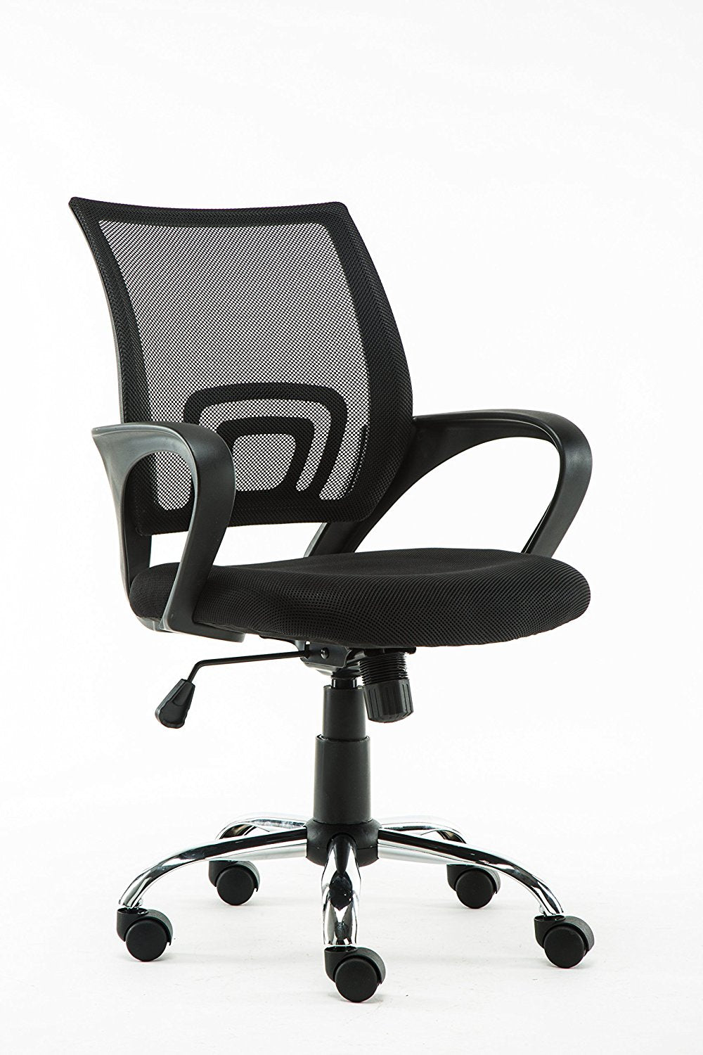 Ergonomic Mesh Mid back Computer Desk Office Chair, Black, Arm Chair