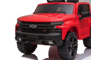 【PATENTED PRODUCT, DEALERSHIP CERTIFICATE NEEDE】Official Licensed Chevrolet Ride-on Car,12V Battery Powered Electric 4 Wheels Kids Toys,Parent Remote Control, Foot Pedal, Music, Aux, LED Headlights