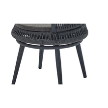 Load image into Gallery viewer, Modern outdoor table and chair woven-belt rope wicker hand-make weaving furniture Swivel Rope Chair 3PCS Rattan Chair
