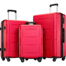 Load image into Gallery viewer, Expanable Spinner Wheel 3 Piece Luggage Set ABS Lightweight Suitcase with TSA Lock
