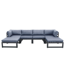 Load image into Gallery viewer, Outdoor sofa 4 pieces+2 ottomans
