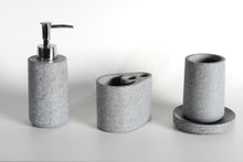 Load image into Gallery viewer, Concrete Bath Accessory Set for Vanity Countertops,Grey Stone Color/Cement Grey Color
