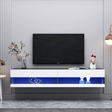 Load image into Gallery viewer, 180 Wall Mounted Floating 80&quot; TV Stand with 20 Color LEDs
