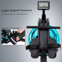 Load image into Gallery viewer, Water Rowing Machine Rower with LCD Monitor, Exercise Workout Water Rower for Home Use
