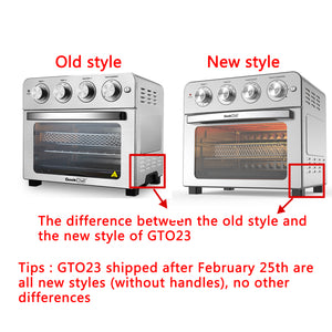 Geek Chef Air Fry Oven, Countertop Toaster Oven, 3-Rack Levels, 16 Preset Modes, Stainless Steel (23Qt 1700W)