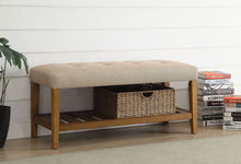 Load image into Gallery viewer, ACME Charla Bench in Beige &amp; Oak 96682

