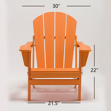 Load image into Gallery viewer, Classic Solid All-weather Folding Plastic Adirondack Chair

