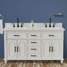 Load image into Gallery viewer, Vanity 60 in White/wood
