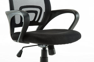 Ergonomic Mesh Mid back Computer Desk Office Chair, Black, Arm Chair