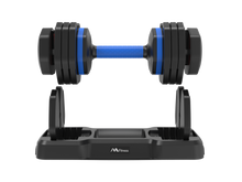 Load image into Gallery viewer, Adjustable Dumbbell - 55lb x2 Dumbbell Set of 2 with Anti-Slip Handle, Fast Adjust Weight by Turning Handle with Tray, Exercise Fitness Dumbbell Suitable for Full Body Workout
