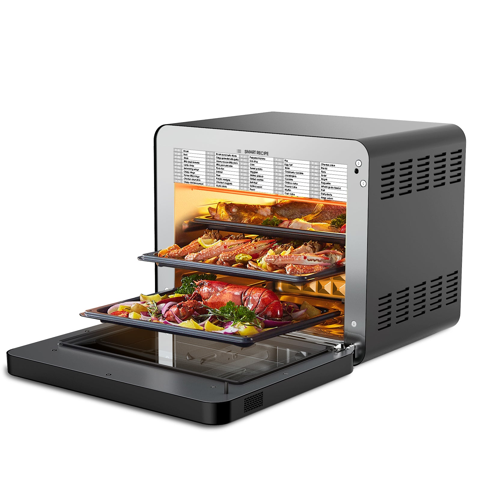 Air Fryer Toaster Oven Combo, 6 Slice, Stainless Steel, 1700W, ETL Listed  oven