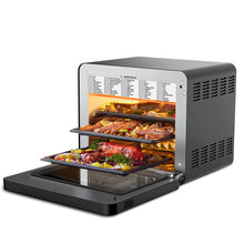 Load image into Gallery viewer, Geek Chef Steam Air Fryer Toast Oven Combo , 26 QT Steam Convection Oven Countertop , 50 Cooking Presets, with 6 Slice Toast, 12&quot; Pizza, Black Stainless Steel. Prohibited from listing on Amazon
