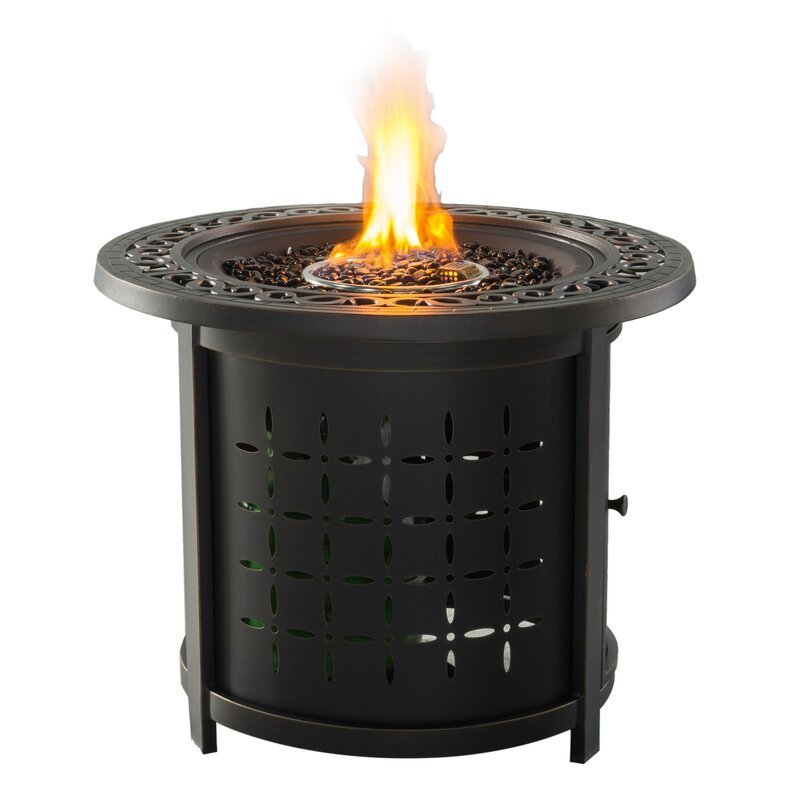 Aluminum Round Firepit Table