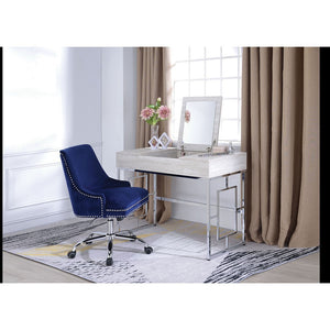 ACME Saffron Vanity Desk in Natural & Chrome 90315
