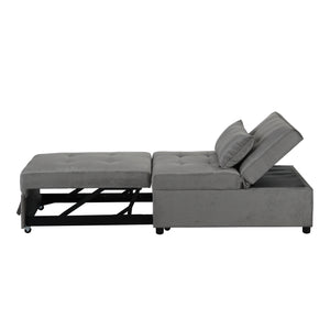 Folding Ottoman Sofa Bed（Gray）