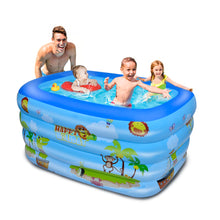 Load image into Gallery viewer, Inflatable Swim Pool for Kids, Indoor &amp; Outdoor，71‘’W*55\&#39;\&#39;D*23.6\&#39;\&#39;H
