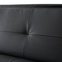 Load image into Gallery viewer, PU Leather Sofa Bed Couch , Convertible Folding Futon Sofa Bed .
