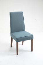 Load image into Gallery viewer, Cover Removable Interchangeable and Washable Blue Linen Upholstered Parsons Chair with Solid Wood Legs 2 PCS

