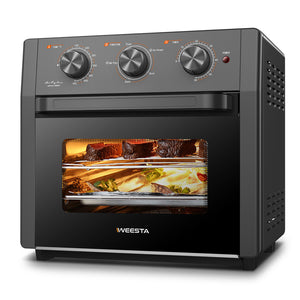 Air Fryer Toaster Oven Combo, WEESTA Convection Oven Countertop, Large Air Fryer with Accessories & E-Recipes, UL Certified (old W1002KCV18WLGRAY) （Prohibited listing on Amazon）