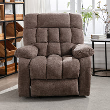 Load image into Gallery viewer, Electric lift recliner with heat therapy and massage, suitable for the elderly, heavy recliner, with modern padded arms and back, taupe
