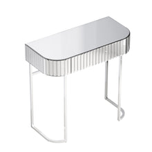 Load image into Gallery viewer, Strip mirror stainless steel frame dressing table
