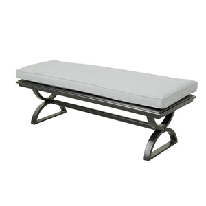 Dining Bench, Cast Silver