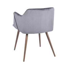 Load image into Gallery viewer, Velvet Arm Chair (Set of 2) - grey
