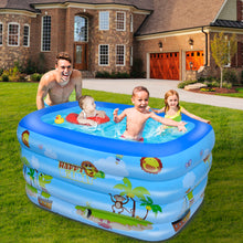 Load image into Gallery viewer, Inflatable Swim Pool for Kids, Indoor &amp; Outdoor，71‘’W*55\&#39;\&#39;D*23.6\&#39;\&#39;H
