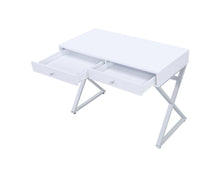 Load image into Gallery viewer, ACME Coleen Vanity Desk  in White &amp; Chrome Finish AC00895
