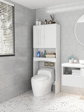 Load image into Gallery viewer, Home Bathroom Shelf Over-The-Toilet, Bathroom SpaceSaver, Bathroom Storage Cabinet Organizer,White
