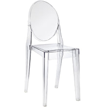 Load image into Gallery viewer, Pair of Accent Transparent Dining Chair armless Clear See Through (set of two)
