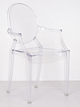 Load image into Gallery viewer, Transparent Crystal Accent Dining arms Chair Clear (set of two)
