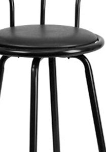 29" Black Finish Swivel Dining BarStool Chairs 2 pack
