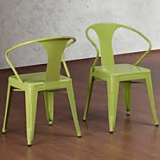Rugged Steel Stacking Industrial Limeade Kids Play Metal Chair Arms (set of 2)