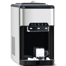 Load image into Gallery viewer, 3 in 1 Water Dispenser with Ice Maker Countertop, Portable Water Cooler, Quick 6 Mins Ice-making, Hot &amp; Cold Water and Ice, Top Loading or Bottleless, Stainless Steel
