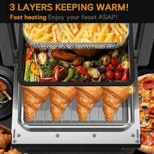 Load image into Gallery viewer, Air Fryer Toaster Oven Combo, WEESTA Convection Oven Countertop, Large Air Fryer with Accessories &amp; E-Recipes, UL Certified (old W1002KCV18WLGRAY) （Prohibited listing on Amazon）
