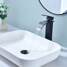 Load image into Gallery viewer, Waterfall Spout Bathroom Faucet,Single Handle Bathroom Vanity Sink Faucet

