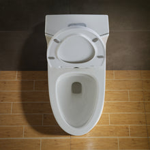 Load image into Gallery viewer, 1.28 GPM (Water Efficient) One-Piece Elongated Toilet, Soft Close Seat Included (cUPC Approved) - 28&quot;x15&quot;x28&quot;
