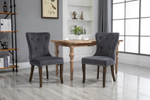 Load image into Gallery viewer, TOPMAX Dining Chair Tufted Armless Chair Upholstered Accent Chair, Set of 4 (Grey)
