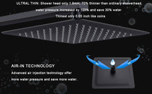Load image into Gallery viewer, Shower System Shower Faucet Combo Set Wall Mounted with 10&quot; Rainfall Shower Head and handheld shower faucet, Matt Black Finish with Brass Valve Rough-In
