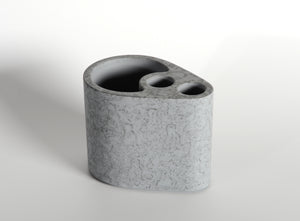 Concrete Bath Accessory Set for Vanity Countertops,Grey Stone Color/Cement Grey Color