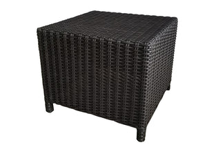 3 Piece Rattan Deap Seating Group with Cushions (Color:DARK BROWN)